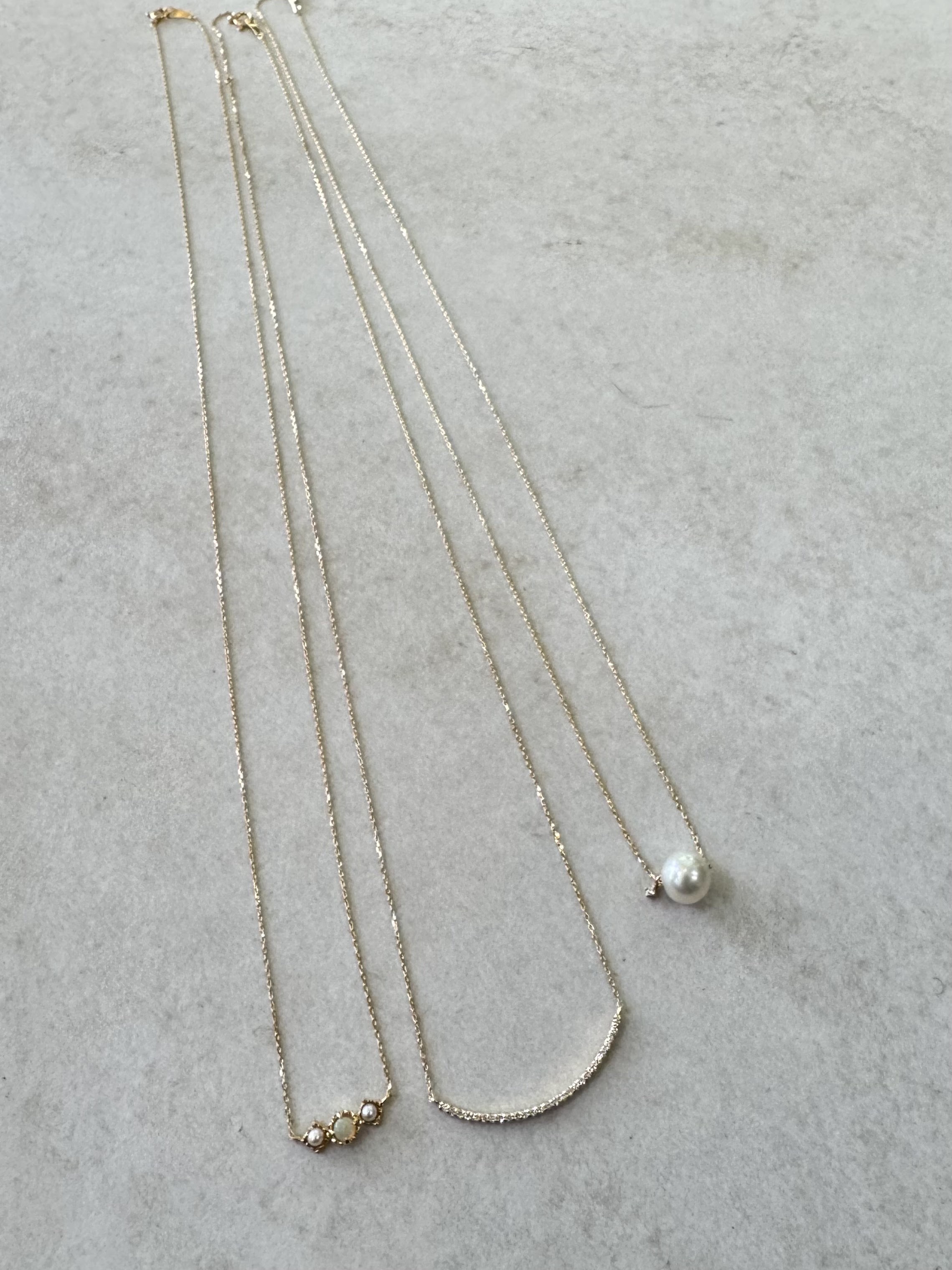 18金でコーティングし直し、K18オリジナルロングネックレスに仕立て直したペンダント｜La Ciel Jewelry