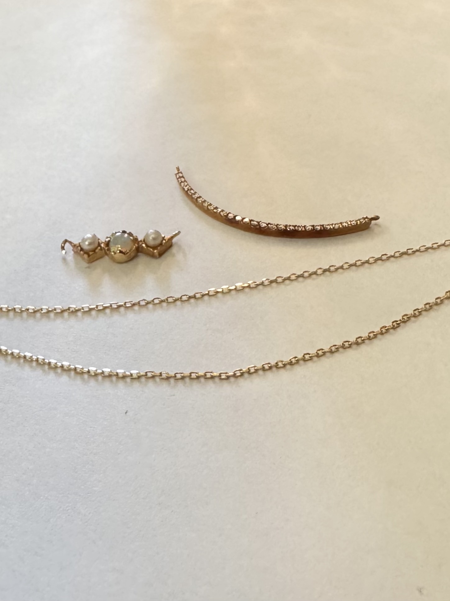 メッキが剥がれ銅色に変色したK10製のペンダントトップ｜茨城県鹿嶋市 La Ciel Jewelry